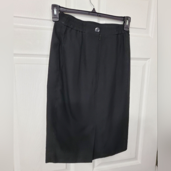 Talbots Black Pleated Skirt - Picture 5 of 12